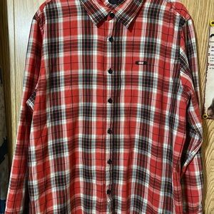 Oakley Men’s Button-Down Plaid Long Sleeve Shirt Size XL